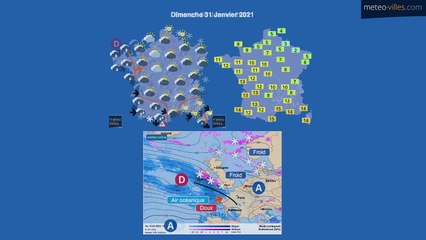 Bulletin meteo du vendredi 29 janvier 2021