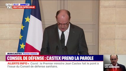 Jean Castex: "La question d'un confinement se pose légitimement (...) mais nous considérons que nous pouvons encore nous donner une chance de l'éviter"