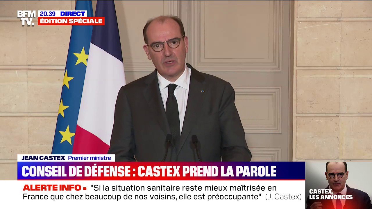 Jean Castex: "Le recours effectif au télétravail devra être renforcé"