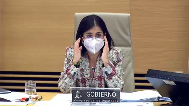 Carolina Darias asiste a su primera Comisión de Sanidad como ministra