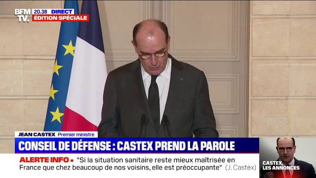 Jean Castex: Toute entrée en France à partir d'un pays de l'Union européenne sera conditionnée à la réalisation d'un test PCR, à l'exception des travailleurs transfrontaliers