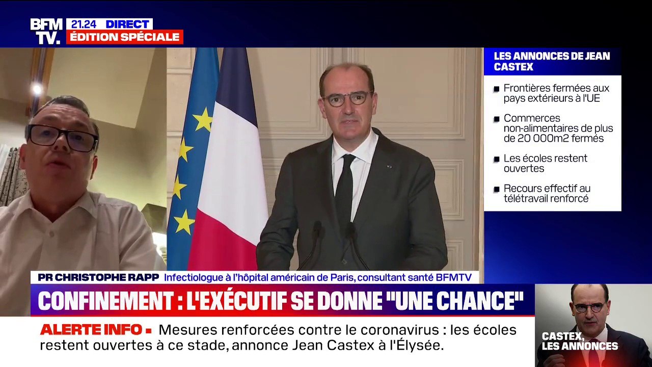 "C'est un pari assez risqué": l'infectiologue Christophe Rapp réagit aux annonces de Jean Castex