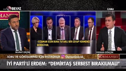 Osman Gökçek: 'Hiçbir İYİ partili Demirtaş'ın serbest bırakılmasını istemez
