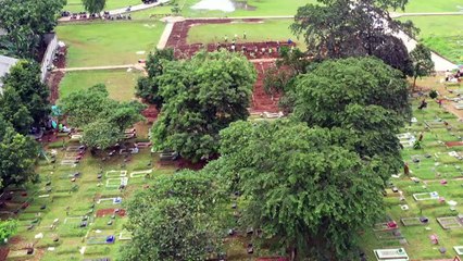 Indonesian capital expands cemeteries amid surge in virus cases: aerial images