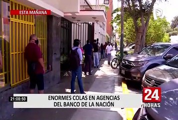 Falta de información generó largas colas en el Banco de la Nación