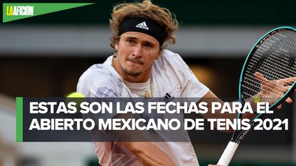 Con Alexander Zverev y 30% de aforo_ así se jugará el Abierto Mexicano de Tenis 2021 en Acapulco
