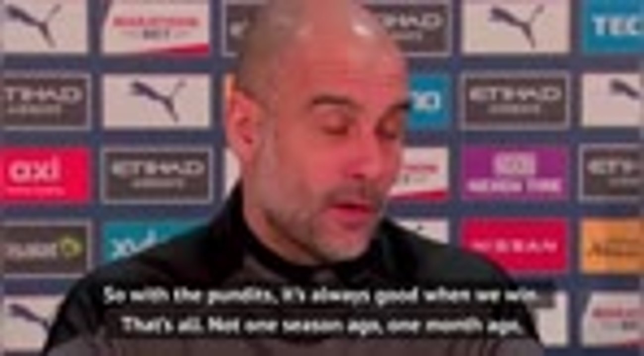 Guardiola pokes fun at pundits over Man City favourites tag