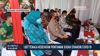 Video herunterladen: Sebanyak 1.657 Tenaga Kesehatan di Pontianak Sudah Divaksin