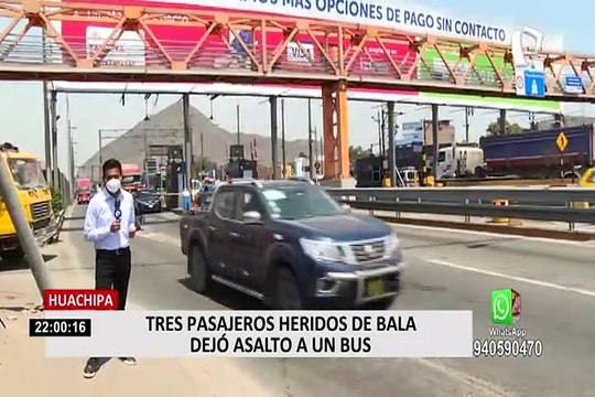 Huachipa: tres pasajeros heridos dejó asalto en bus de transporte público