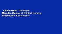 Online lesen  The Royal Marsden Manual of Clinical Nursing Procedures  Kostenloser Zugang