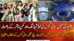 Men and children protest against gas loadshedding in Chiniot
