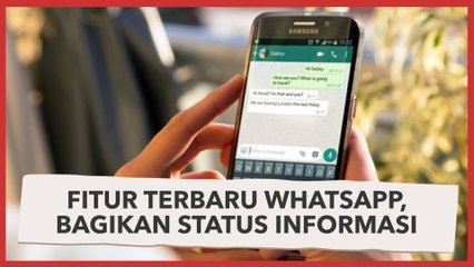 Fitur Terbaru WhatsApp, Bagikan Status Informasi