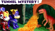 Tunnel Mystery Toy Story Video for Kids with the Paw Patrol Mighty Pups Charged Up and the Funny Funlings plus a Dinosaur for Kids and Marvel Avengers Ultron from Kid Friendly Family Channel Toy Trains 4U