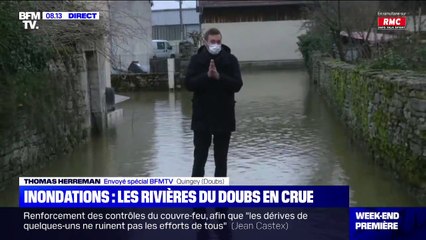 Inondations: les rivières du Doubs en crue ont atteint 3,19 mètres de hauteur ce vendredi soir