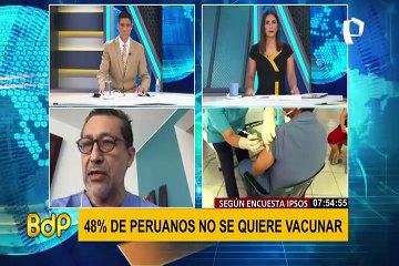 Especialista habla sobre negativa de 48% de la población a vacunarse contra la COVID-19