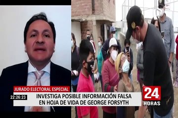JEE de Lima indaga sobre supuesta información falsa en hoja de vida de George Forsyth