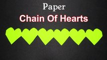 DIY Paper Heart Chain | How to Cut A Chain Of Hearts with Paper | Tutorial for A Paper Heart Chain