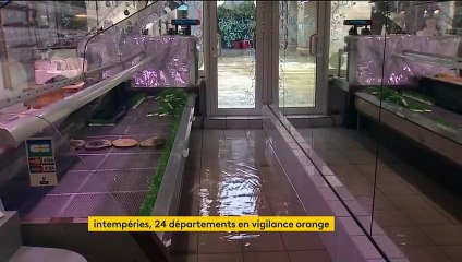 Intempéries : crues et neige dans l'est de la France