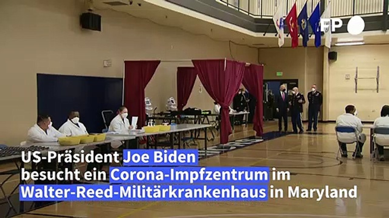 Biden besucht Corona-Impfzentrum