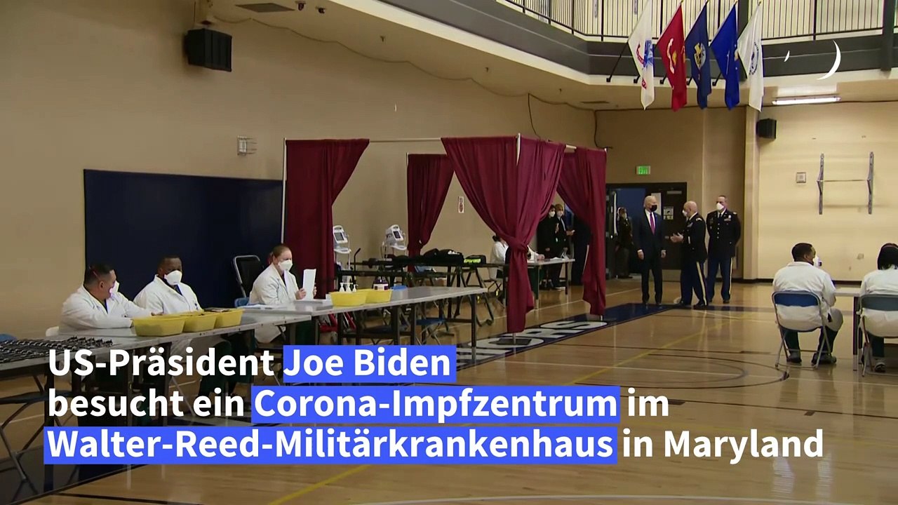 Biden besucht Corona-Impfzentrum