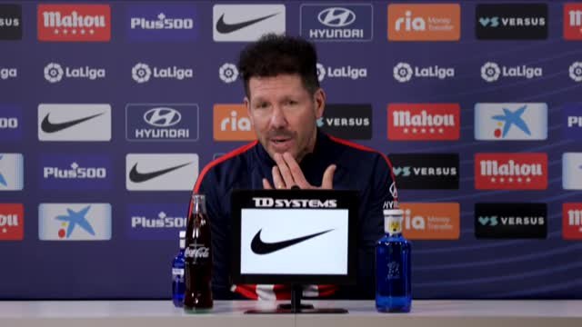 Simeone, tras los positivos de Hermoso y Carrasco: Hay que convivir con este tipo de situaciones