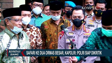 Safari ke 2 Ormas Besar, Kapolri Listyo: Polri Siap Dikritik