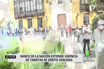 Largas colas se registraron en diferentes agencias del Banco de la Nación