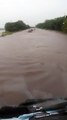 Tras un gran temporal, un tramo de la ruta 11 quedó bajo agua