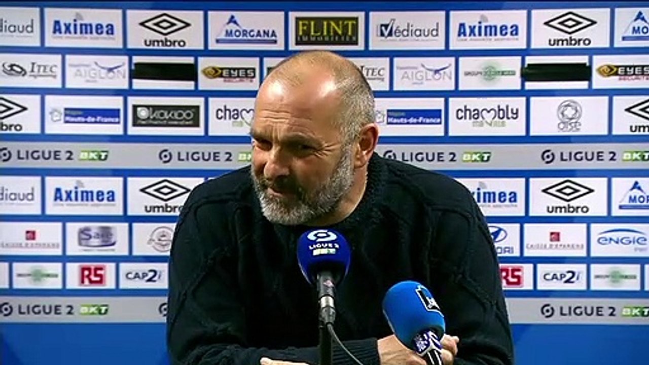 J22 Ligue 2 BKT : La réaction de P.Dupraz après FC Chambly 4-2 SMCaen