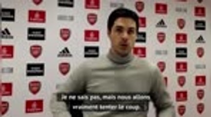 21e j. - Arteta : "Nous allons dans la bonne direction"