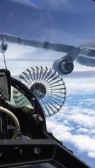 Air to Air refuelling two RAAF F A-18 Hornets