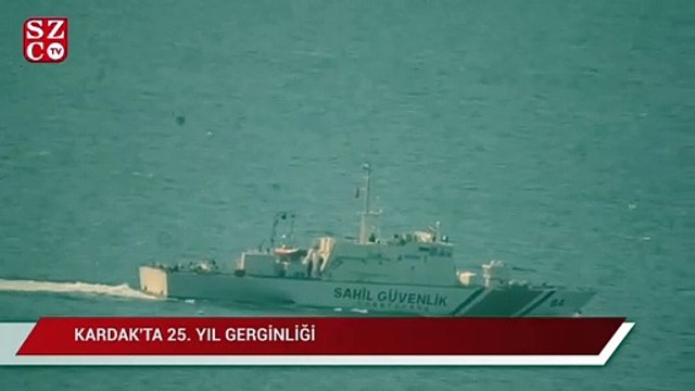 Kardak’ta 25. yıl gerginliği: Kardak Kayalıkları'na gelmeye çalışan Yunan botunu, Türk sahil güvenliği engelledi