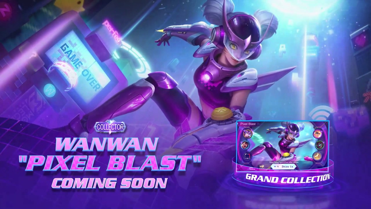 Wanwan New COLLECTOR Skin  Pixel Blast  Mobile Legends Bang Bang