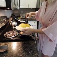 SERVING MY BOYFRIEND BREAKFAST WHILE WEARING NO CLOTHES