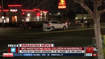 Early-morning fatal collision closes traffic in Central Bakersfield