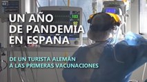 Un año de pandemia: de un turista alemán a las primeras vacunaciones