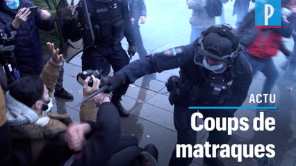 Loi Sécurité globale : enquête ouverte contre un commissaire filmé en train de matraquer un manifestant