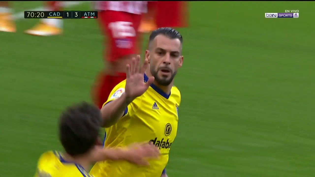 GOAL: Alvaro Negredo - Cadiz 2-3 Atletico Madrid