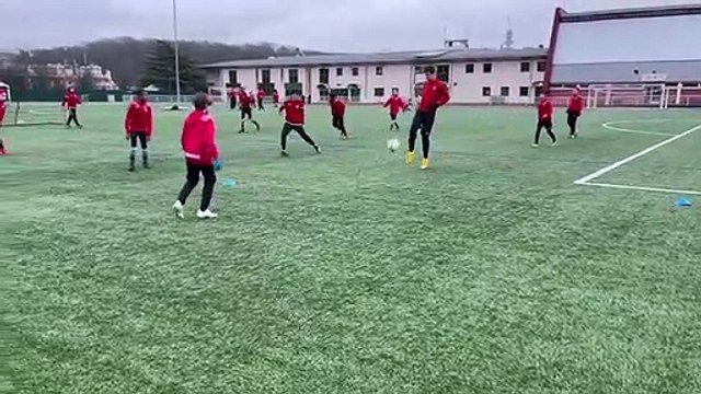 Nos U13A à l'entraînement - 30 janvier 2021