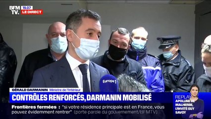 Couvre-feu à 18h: selon Gérald Darmanin, il y a "augmentation de plus de 30% des contrôles" depuis ce samedi
