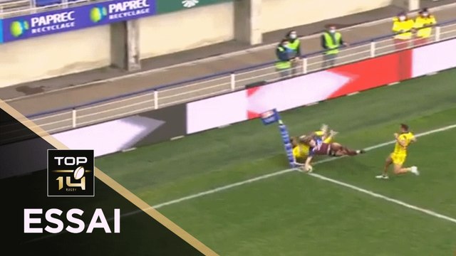 TOP 14 - Essai de Nathanael HULLEU (UBB) - Clermont - Bordeaux-Bègles - J15 - Saison 2020/2021