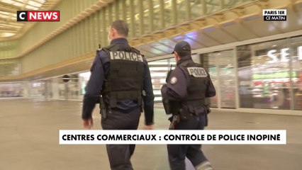 Centres commerciaux : contrôle de police inopiné
