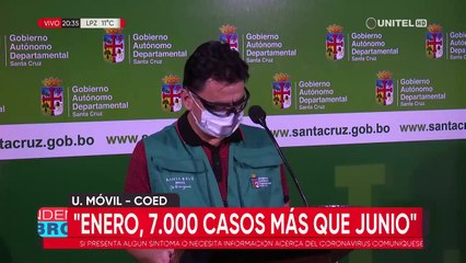 Santa Cruz cierra el mes de mayor incidencia de casos: 22.521 fueron confirmados en enero