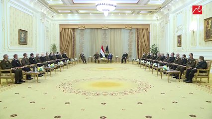 وزير الداخلية يستقبل وزير الدفاع والإنتاج الحربي ورئيس الأركان لتهنئته بعيد الشرطة