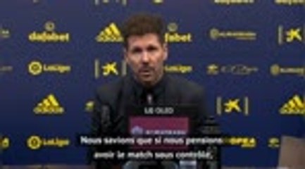 21e j. - Simeone : "Chaque match est un pas important vers nos objectifs"