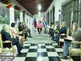 Jefe de Estado encabezó reunión con delegación oficial de la República de Cuba como parte del convenio binacional