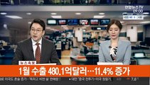 [속보] 1월 수출 480.1억달러…11.4% 증가