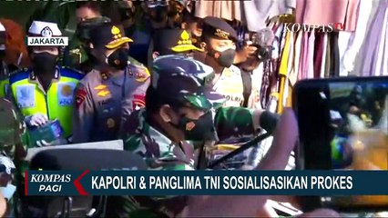 Download Video: Blusukan ke Pasar Tanah Abang, Kapolri dan Panglima TNI Pantau Penerapan Protokol Kesehatan