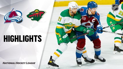 Avalanche @ Wild 01/31/2021 | NHL Highlights