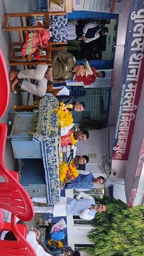 मक्सी थाने पर पूर्व थाना प्रभारी को दी विदाई, नवागत टीआई का किया स्वागत